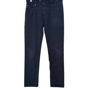 AG Adriano Goldschmied Navy Blue Textured Tellis Modern Slim Chino Pants Mens 30